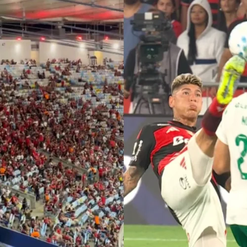 Vídeo flagra ataque de torcedores a Carrascal em jogo do Flamengo x Cusco