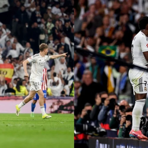 Vini Jr acaba com o Atlético de Madrid, faz 2 gols e garante vitória de virada do Real Madrid