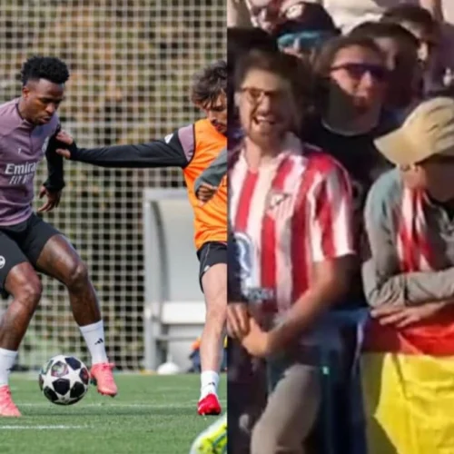 Vini Jr é alvo de ofensas racistas em jogo do Atlético x Barcelona