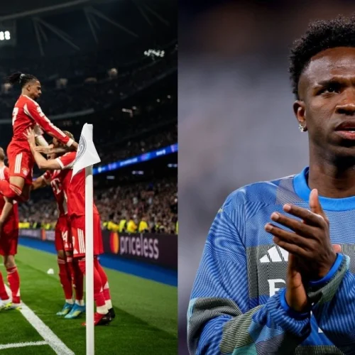 Vini Jr joga 90 minutos, mas Real Madrid perde para Bayern na Champions League
