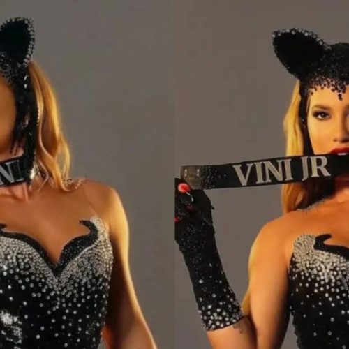 Virgínia usa coleira com nome de Vini Jr e choca torcedores do Flamengo