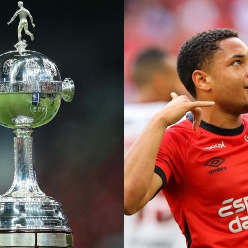 Vitor Roque, do Palmeiras, pode ser vice-campeão da Libertadores para o Flamengo pela 2ª vez na carreira