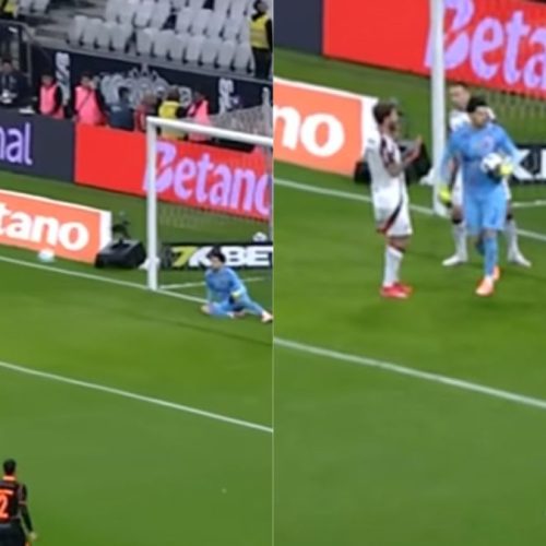 Yuri Alberto tenta ‘cavadinha’ em Rossi, mas passa vergonha em jogo do Flamengo