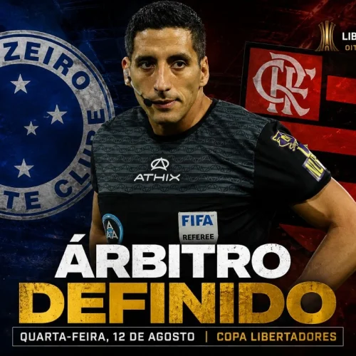 árbitro de Copa para jogo do Flamengo x Cruzeiro