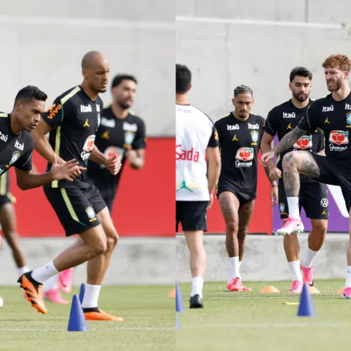 jogadores do Flamengo treinam para Copa do Mundo em CT de luxo