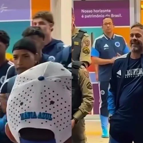 torcedores do Cruzeiro mandam recado antes de jogo contra o Flamengo