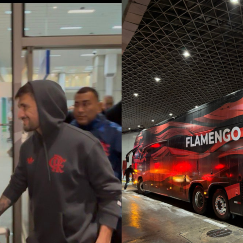 veja bastidores do desembarque do Flamengo após o Mundial